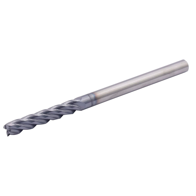 [Australia - AusPower] - BestParts High Performance Solid Carbide Long End Mill - AlTiN Coated, 30 Degree Helix, 4 Flute, 1/4" Cutting Diameter, 1/4" Shank Diameter, 1-1/2" Length of Cut, 4" Overall Length, Square End 