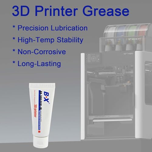 BX-300/F 3D Printer Grease 1oz High Temperature Lubricant for Linear Rods, Bearings, Z-Axis & Lead Screws | Non-Corrosive, Long-Lasting | FDM/FFF Printer Maintenance