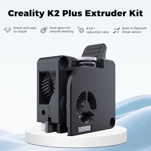 Creality K2/K2 Pro/K2 Plus Extruder Kit, Offcial 3D Printer Filament Extruder Accessories Dual Gear Extruder Assembly Set, Upgraded Drive Feed Extruder Replace Parts and Built-in Filament Break Sensor