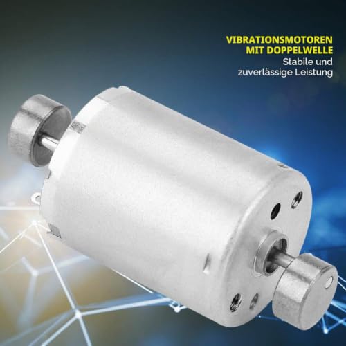 DC Double Shaft Vibration Motor Electric Vibration Motor High Torque 2 Eccentric Rotating Wheels 12V 31mm Length