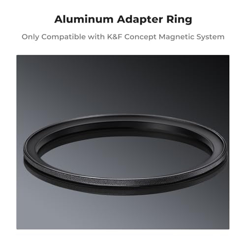 K&F CONCEPT 77-82mm Magnetic Filter Adapter Ring, for 77mm Lens Install 82mm Magnetic Filter 77-82