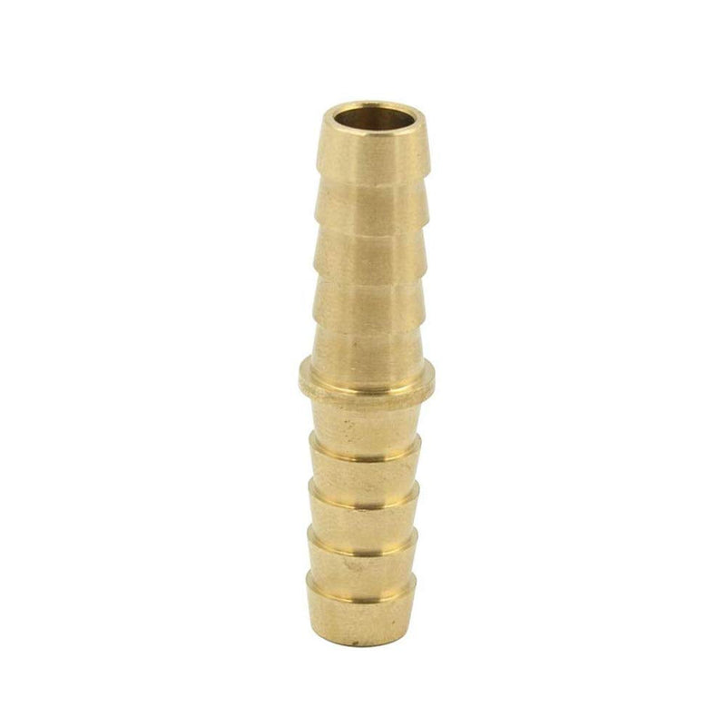 [Australia - AusPower] - Legines 2pcs Barb Union 5/8" Barbed x 5/8" Barbed Splicer Brass Hose Fitting Mender Joiner 5/8" x 5/8" 