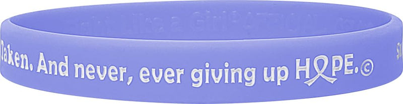 [Australia - AusPower] - Supporting the Fighters, Admiring the Survivors, Honoring the Taken Silicone Wristband (10 Pack) Periwinkle 