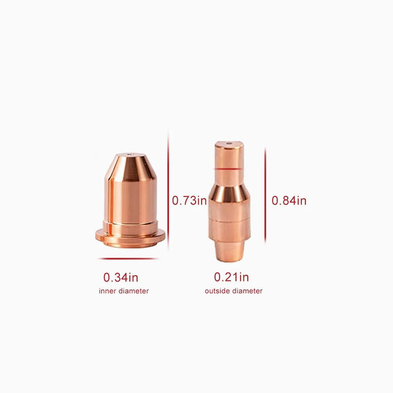 [Australia - AusPower] - Plasma Torch Electrode 56576 Nozzle 56811 56255 45A fits Harbor Freight Titanium Plasma45 TI-PC45 iPT-45 58895 Plasma Torch consumables,23pk 