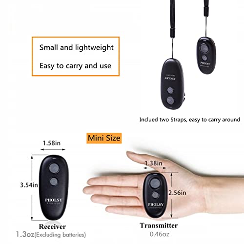 PHOLSY Wireless Release for Canon Olympus Fuji Camera Remote Control Compatible with Canon / Fuji / Olympus