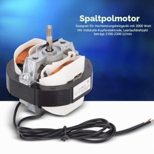 Induction Motor Full Copper Split Pole Asynchronous Motor 2000W Heating 230V 50Hz Fan Motors High Performance AC Motor