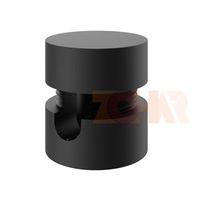 [Australia - AusPower] - ZOHAR Pack of 8 Two-Piece Wall and Ceiling Pins Black for Textile Cable Ceiling Mounting Monkey Swing Surface-Mounted Cable Holder for Lamp DIY with Screws and Dowels 8 Stück Zweiteilige 