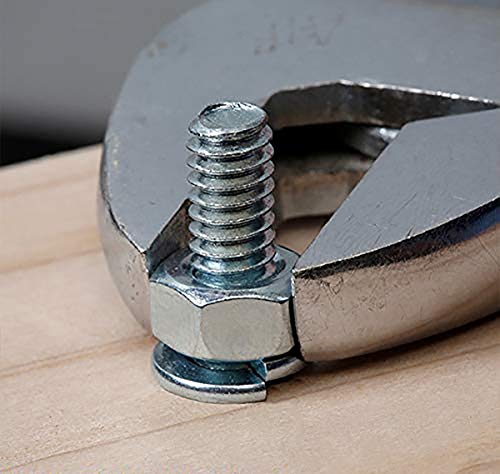 ZAYI M8 stainless steel flat washers and split spring lock washers assortment set, 100 sets per pack