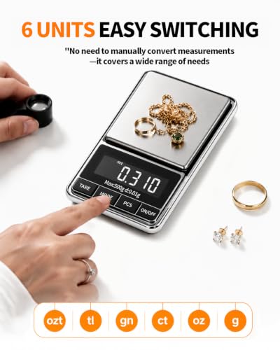 MEIYA jewelry scale and gram scale, 500g/0.01g high-precision analytical balance