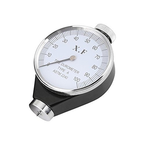 Walfront Hardness Tester Meter, Shore Type A/O/D Rubber Tire Durometer Hardness Tester Meter 0-100 HA (Type A)