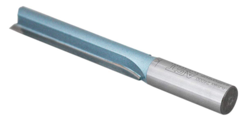 Accusize Industrial Tools Double Flute Extra Long Straight Carbide Tipped Router Bit, 1/2'' Diameter, 3'' Depth, 1/2'' Shank, 4.7'' Oal, 0021-0828 3" Flute Length