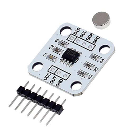 Hailege 2pcs AS5600 Magnetic Angle Measuring Sensor Magnetic Encoder Module 12Bit High Precision with Magnet