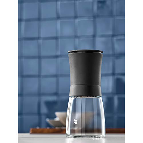 WMF 14 cm Spice Mill with No Contents, Black Trend, Transparent