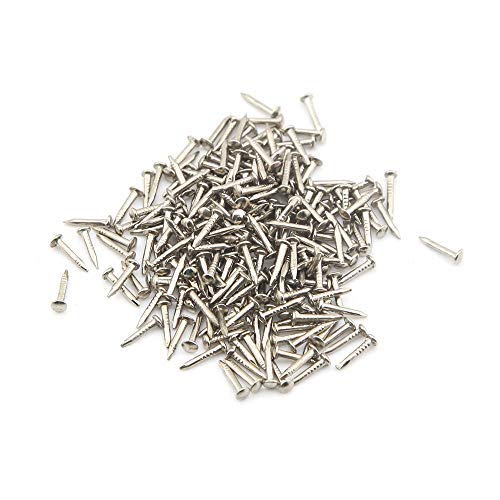 [Australia - AusPower] - newlng 500PCS Small Nail Round Head Tiny Nails String Art Nails Hand-Made Hardware Accessories Fasteners Mini Nails 1 X 10mm/0.04"X0.4"(DXL) Silver 