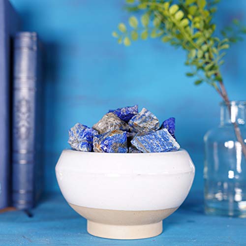 Crystal Allies 1 Pound Bulk Rough Lapis Lazuli Reiki Crystal Healing Stones Large 1" 1 lb