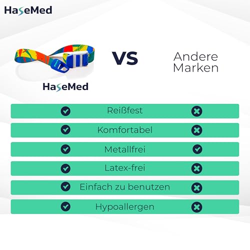 HaseMed Metal-Free Latex Free Colorful - 3 Pack Tourniquet for Medical Applications, Elastic and Safe, Ideal for Emergencies and Hospitals