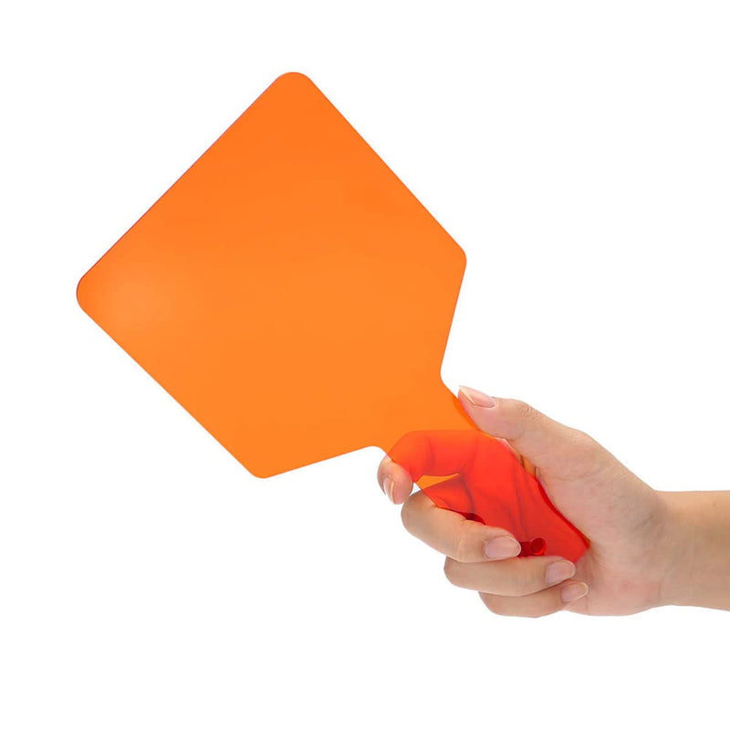[Australia - AusPower] - Orange Handheld Dental Shield Plate Eye Protector Curing Light Shield, Protective Plate Board Lamp Filter Dental Lab Equipment 