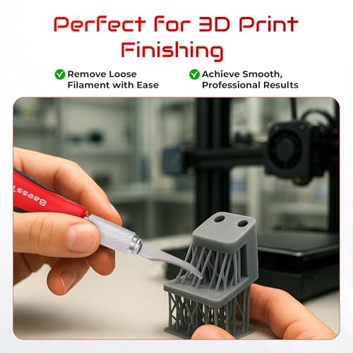 3D Printer Knife Set - Cutting Tool for 3D Printing Post-Processing, Easily Remove Support Structures - Cuts PLA, ABS, PETG, etc. (Complete Knife Set (Includes 6 Replacement Blades) Complete knife set (including 6 spare blades)