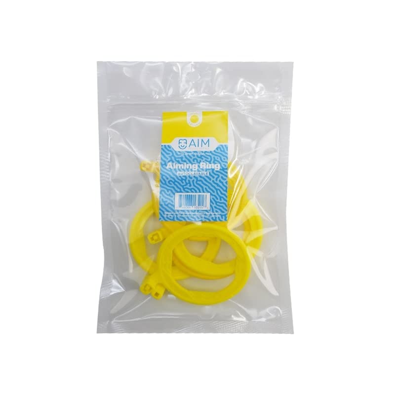 [Australia - AusPower] - ADS Dental X-Ray Positioning Aiming Ring, Autoclavable, Posterior XCP Style, Rinn FPS 3000, X-Ray Positioning System, Dental Intra Oral Film, Posterior Yellow(Pack of 5) 