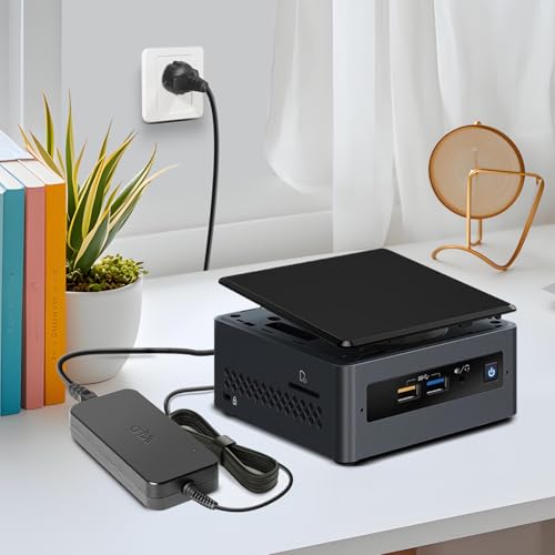 KFD 120W Power Supply 19V 6.32A for GEEKOM IT13 & Intel NUC Mini PC EU Cable | 120 W charger for GEEKOM and Intel NUC Mini PCs, 19 V 6.32 A, 5.5 x 2.5 mm connection, ideal for home and office