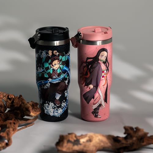 Demon Slayer Kimetsu No Yaiba Nezuko Anime Tumbler, 30 Oz, Stainless Steel