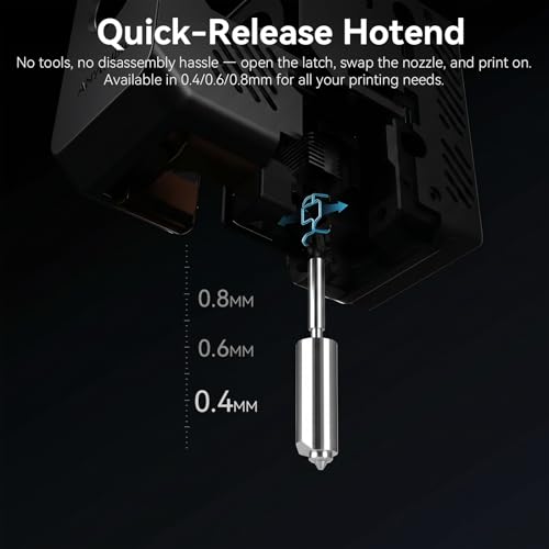 4PCS Kobra S1 Max Combo Hardened Steel Nozzle 0.4mm,Quick-Swap