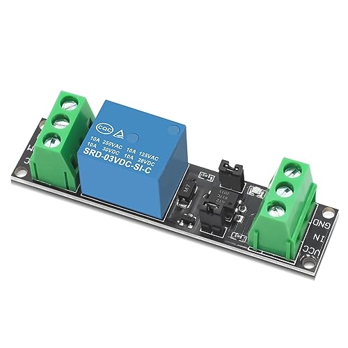 3V Relay Power Switch Board, APKLVSR 1-Channel Optocoupler Module Opto Isolation High-Level Trigger, 5 Pieces 1-Channel Relay 3V Module for IOT ESP8266 Microcontroller Development Board
