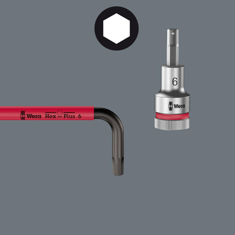 Wera 05022640001 950/9 Hex-Plus Multicolour Imperial 2 L-Key Set, Imperial, BlackLaser, 9 Pieces