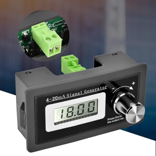 2Pcs Frequency Generator 4-20mA 15-30V Signal Generator with LCD Display Black*2pcs