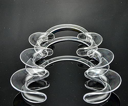 [Australia - AusPower] - 15 pcs Speak Out Dental Cheek Retractor Watch Ya Mouth Game C Adult Kids Teeth Whitening Mouth Opener S M L Blue Clear -Large 1 Count (Pack of 15) 