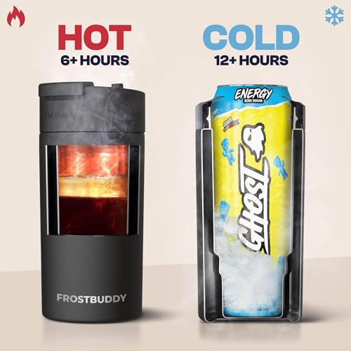 Frost Buddy Universal Can Cooler - Fits 12 & 16 oz (Georgia Bulldogs | 3D) Georgia Red