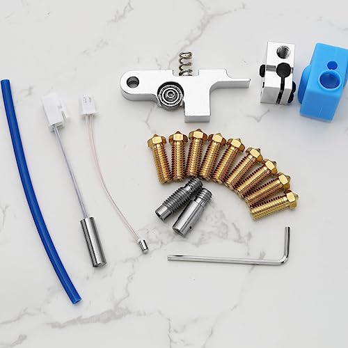 SG Store Set of 18 3D Printer Kit Compatible with Prusa i3 MK2 Compatible with Artillery Sidewinder X1 Printer Extruder 4max Pro for Original E3D Titanium Alloy Extruder