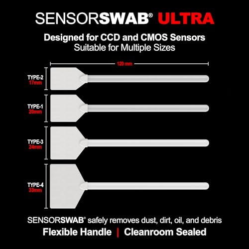 Photographic Solutions Digital Survival Kit - Type-3 (24mm) Sensor Swabs, PEC-PAD Photo Wipes, E-Wipe Packet, Eclipse Optic Cleaning Fluid - Camera Cleaning Kit with Travel Bag Type-3 (24mm)