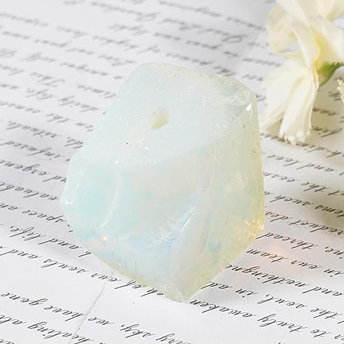 Healing Crystal Stones Incense Holder Irregular Gemstones Incense Stick Burner for Yoga Meditation Home Decor - Opal Crystal H# Opal Crystal