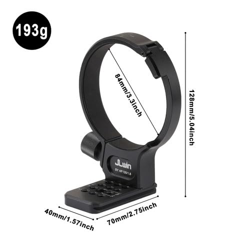 Hersmay Lens Collar for Samyang 135mm F1.8 Full Frame Telephoto Lens Tripod Collar Camera Lens Tripod Ring Adapter