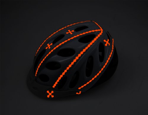 RydeSafe Reflective Decals - Hexagon Kit - Large Orange