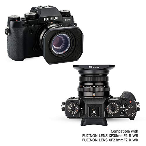 JJC Metal Lens Hood Shade for Fuji XF 35mm F2 R WR, XF 23mm F2 R WR Lens For XF 35mm f2 & XF23mm f2 Lens