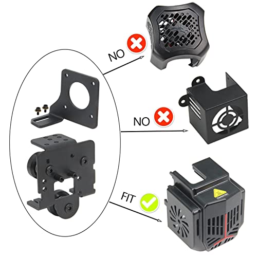 Upgrade Direct Extruder Easy Print Flexible Filament for Ender 3 Neo/Ender 3 Max Neo 3D Printer (Plate+Dual Gear+Motor) Plate+Dual Gear +Motor