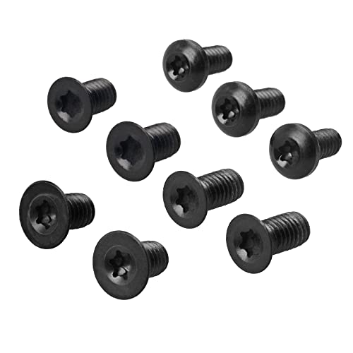 A.I.FORCE 13-piece black titanium hardware screw set for Spyderco C81 knife, assorted screws and bolts