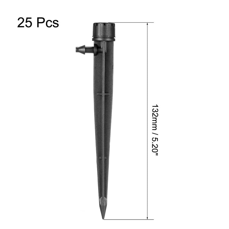 [Australia - AusPower] - uxcell Adjustable Spray Dripper, 180 Degree Micro Emitter Irrigation Watering System, 25 Pcs 