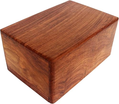 Wooden Urn Box - Cremation Urn for Human Ashes (Medium) M