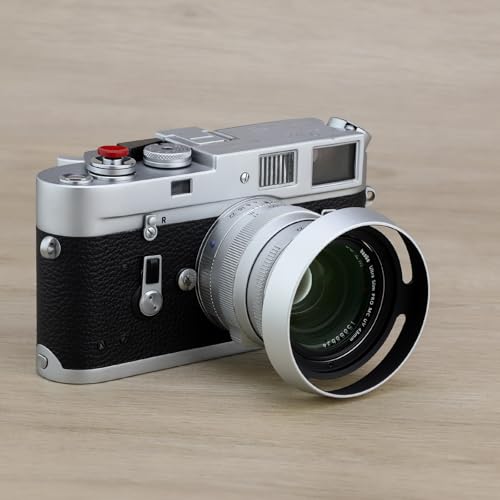 Haoge LH-ZV05W Round Metal Lens Hood for Carl Zeiss Biogon T* 2/35 35mm f2 ZM, C Biogon T* 2.8/35 35mm f2.8 ZM, Planar T* 2/50 50mm f2 ZM; Voigtlander NOKTON 35mm f1.4 VM, 40mm f1.4 50mm f1.5 VM Lens