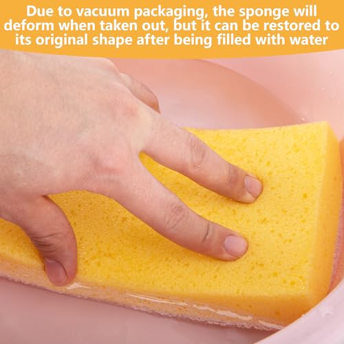 RUBII 8-piece drywall sanding sponge set with 9-inch dual-sided washable wet sanding blocks