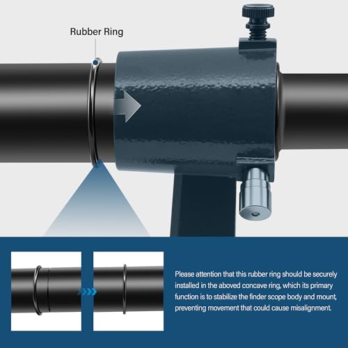 Astromania Finder Scope, Straight-Through Correct Image Optical Finder 6x30 6x30 Straight-Through Upright & Non-Reversed Image
