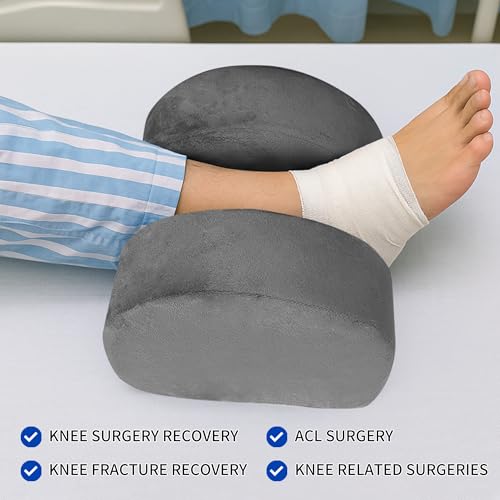 Eiury Knee Replacement Pillow for Post-Op Leg Elevation & Extension Support – Heel-Lift Wedge for Lower-Limb Alignment and Comfortable Rest