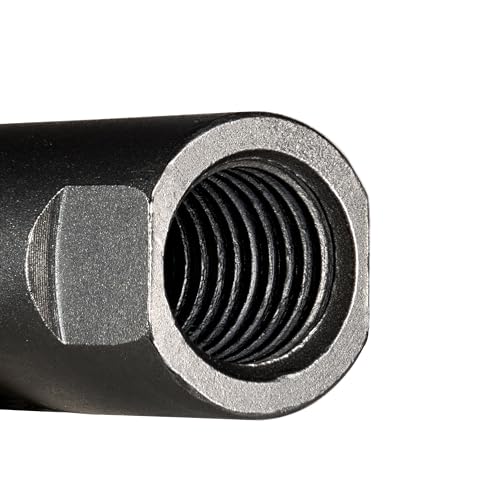 WERHE Adapter M14 for Earth Drill, Hardened Steel, Agitator, Polishing Machine | Internal thread, length 6 cm, diameter 2 cm, weight 100 g, fence post, well bore, assembly without tools