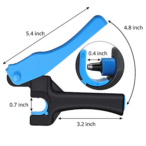 Chumia drip irrigation tubing hole punch and fitting insertion tools, 2-piece set for irrigation tubing