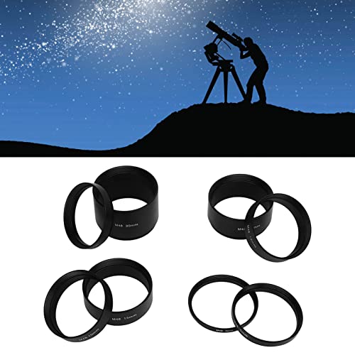 Asixxsix M48 Extension Tube Kit for Cameras and Eyepieces, Focal Length 3 5 7 10 12 15 20 30mm, M48X0.75 on Both Sides, Extending Ring for Astronomical Telescope Photography