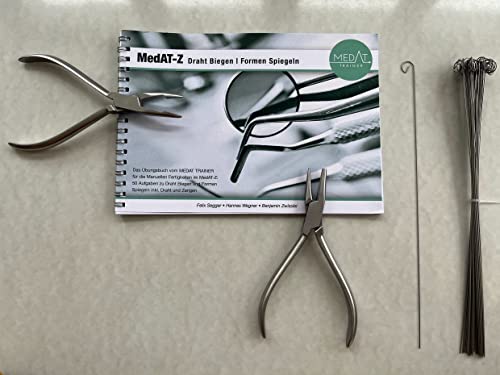 MedAT-Z 2026 | 50 x Exercise Wire, 0.7 mm Thick, in Sturdy Packaging, Wire for the Selection Process for Dentistry Studies in Austria with Original Eyelet, Manual Skills, Bending Wire