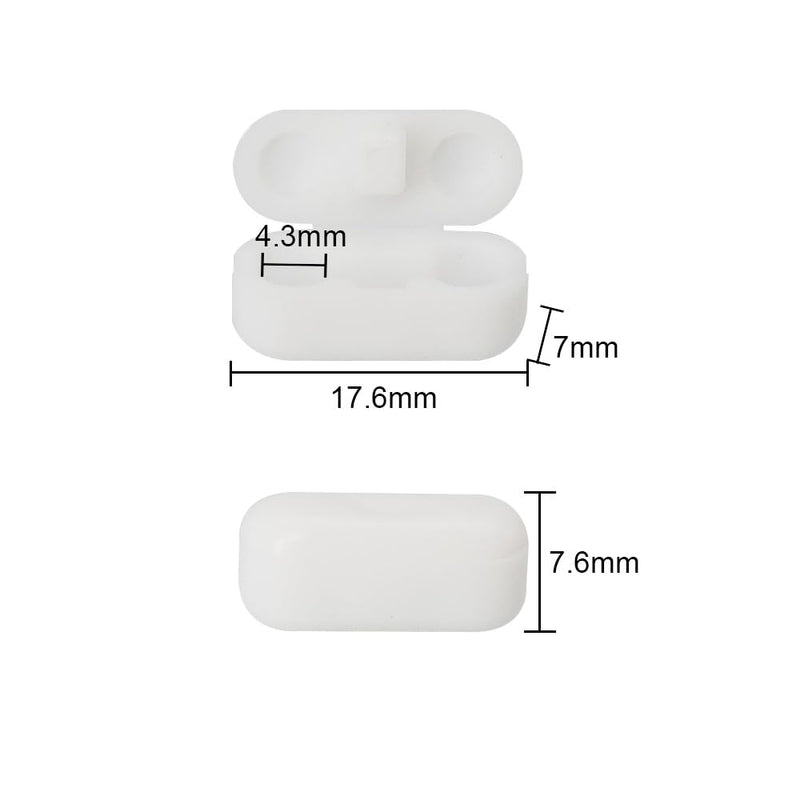 [Australia - AusPower] - 30 Pack Chain Connectors Roller Shade Bead Chain Connector Vertical Roman Roller Blind Ball Chain Cord Connector Clips (White) White 